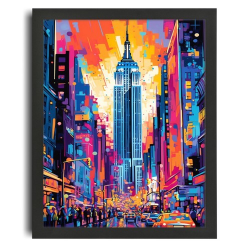 New york wall art colourful - new,