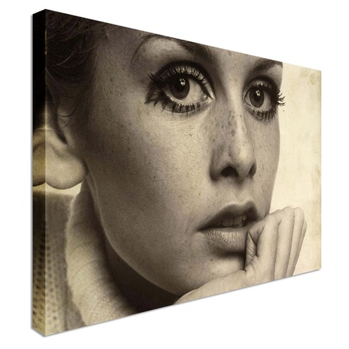 Twiggy retro pop art - , canvas
