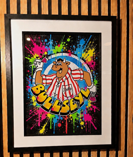 Bullseye framed pop art - framed,