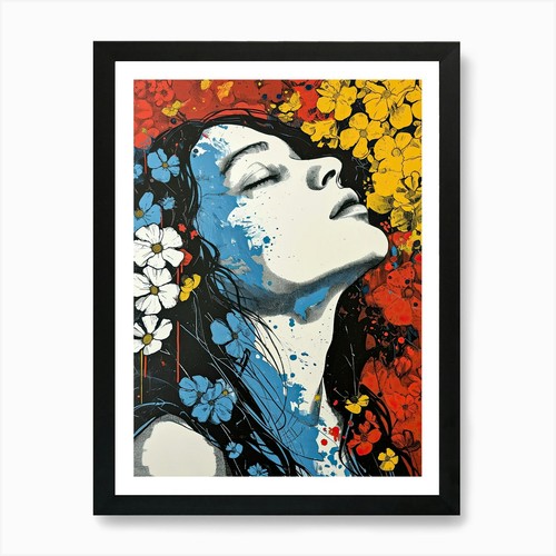 Flower girl pop - girl,, art