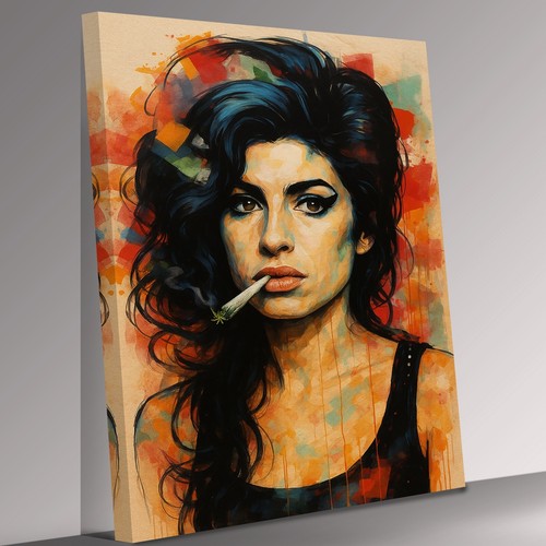 Amy winehouse cool portrait - winehouse,