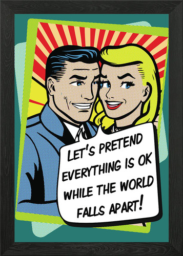 Pop art designs framed - art,