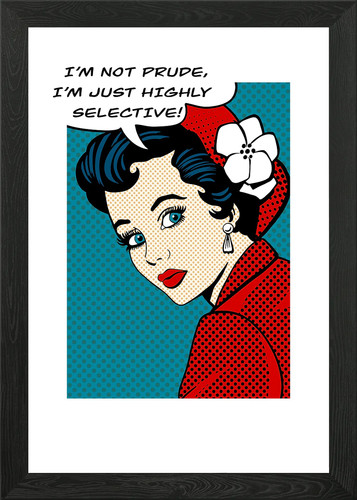 Pop art retro - framed,