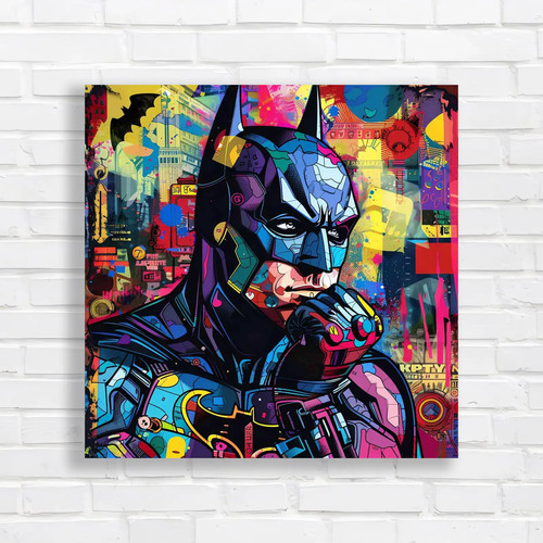 Vibrant batman pop canvas - batman,