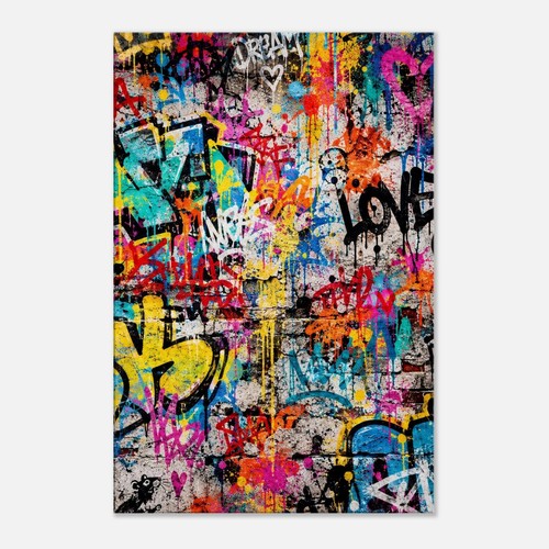 Graffiti canvas wall - canvas, art